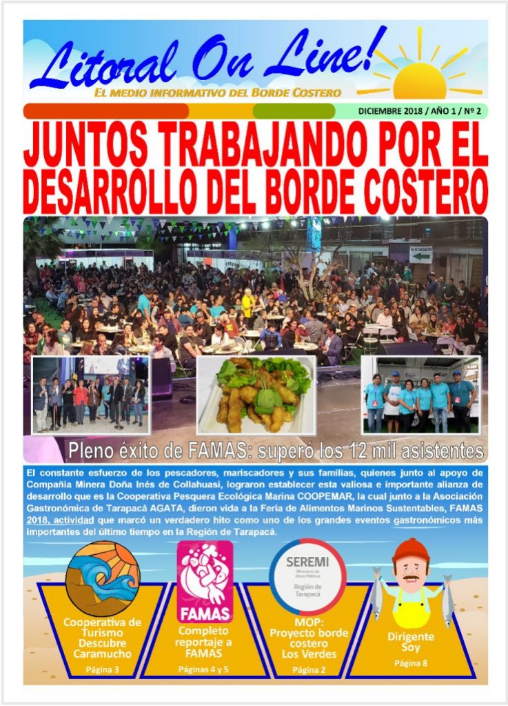 Segunda edición de Litoral On Line, el Diario del borde costero.